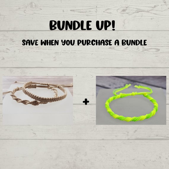 BUNDLE! Friendship Macrame Spiral Twist Bracelet Tutorial How