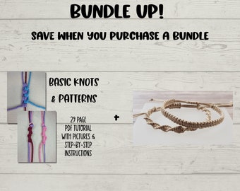 BUNDLE! Knots & Patterns + Friendship Macrame Bracelet Tutorial ~ How To ~ Do It Yourself Bracelet ~ Jewelry Making Project ~ Home Crafting