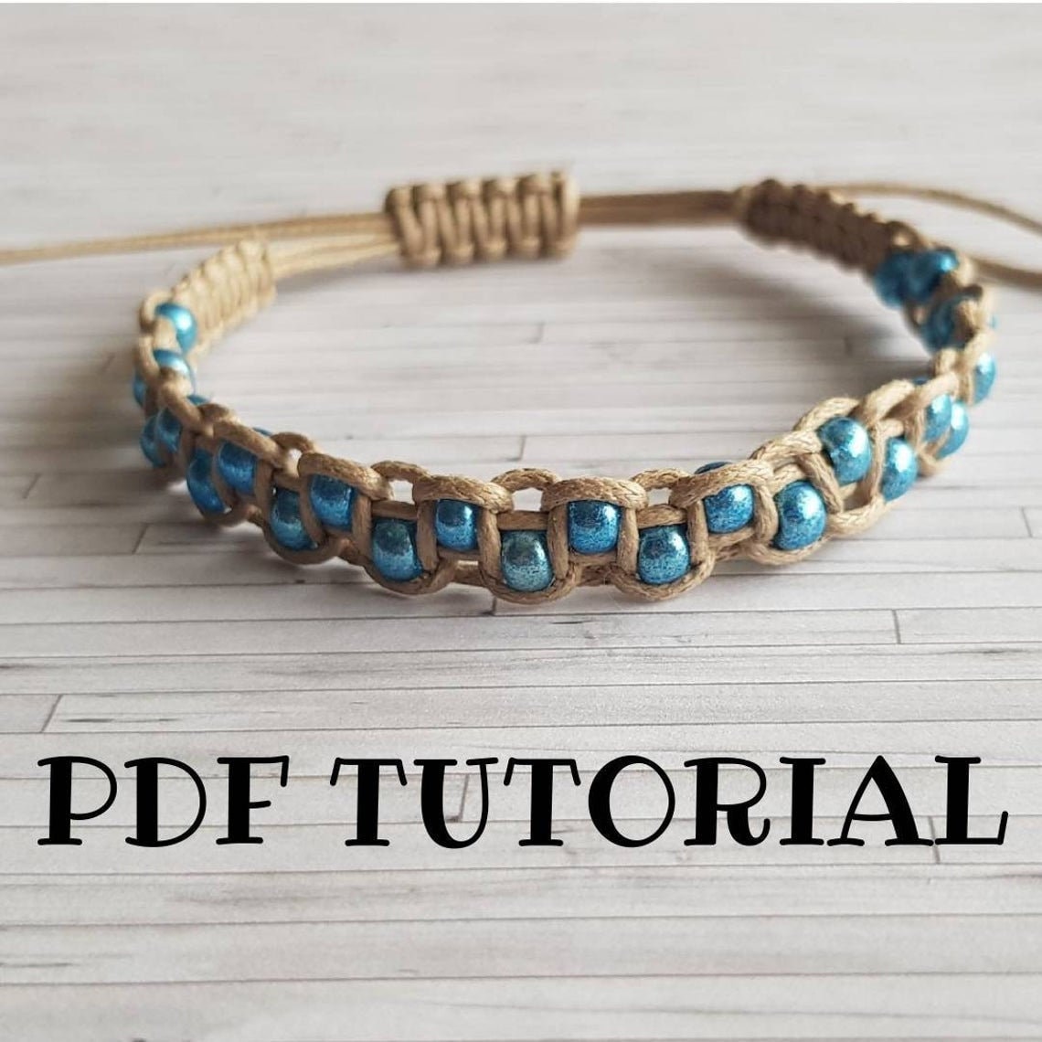 How to make beaded macrame bracelets - learn three knots in one design –  Crystals and Clay Jewelry DIY