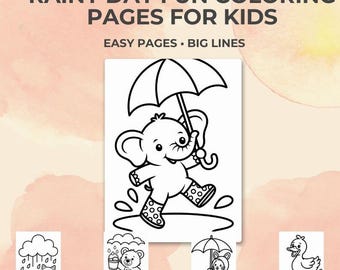 Rainy Day Fun Coloring Pages for Kids