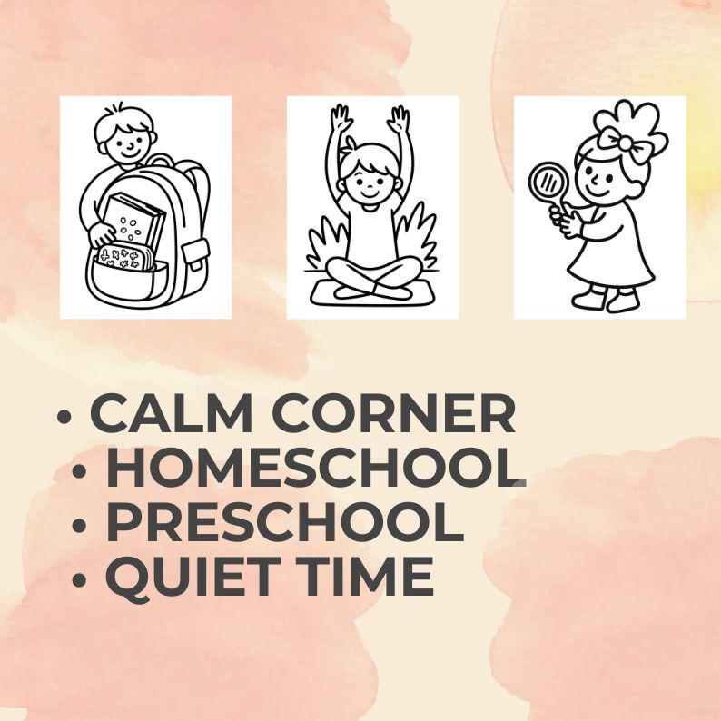 Morning Routine Color Picture Morning Routine Coloring Book - Etsy