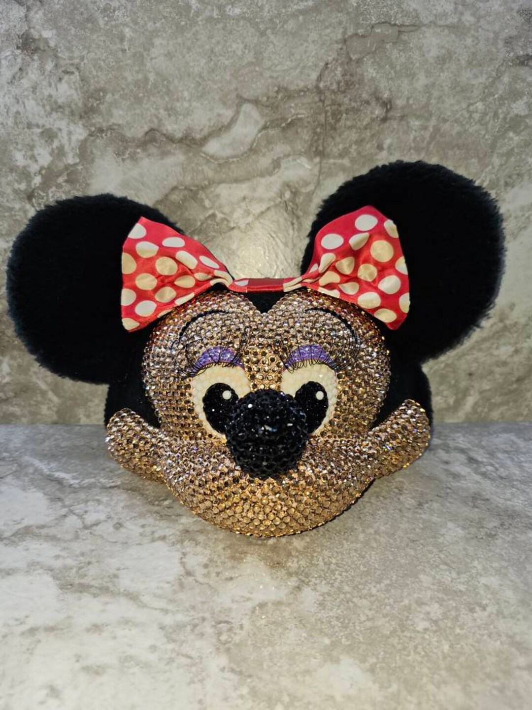 Rhinestone Minnie Mouse Baseball Cap/collectible 