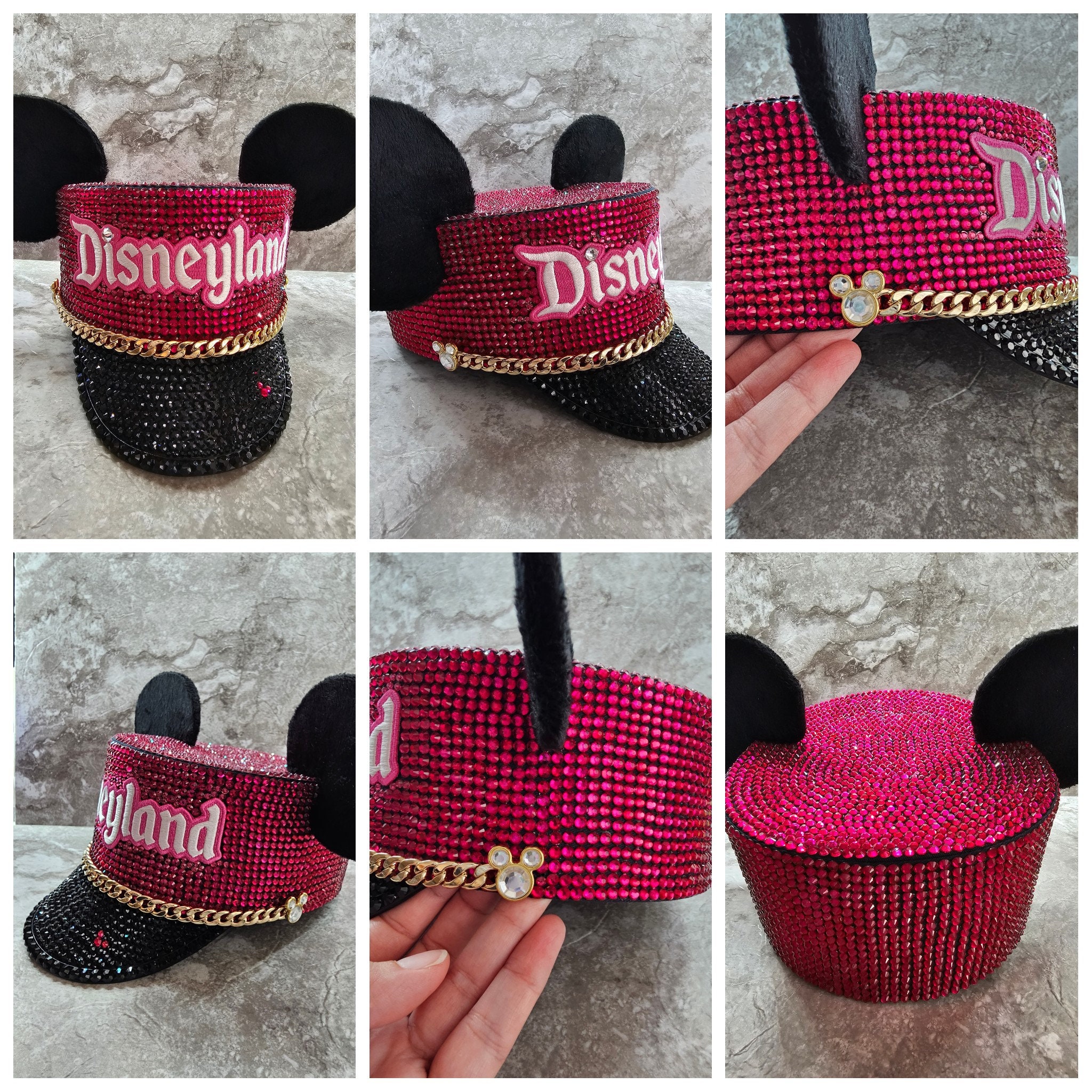 Disney Mickey Mouse Red Car Trolley Conductor Hat ADULT NWT RARE Disney Mickey Mouse Ears Conductor Hat Red  main image 2