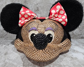 Gorra de béisbol de Minnie Mouse con diamantes de imitación/objeto coleccionable