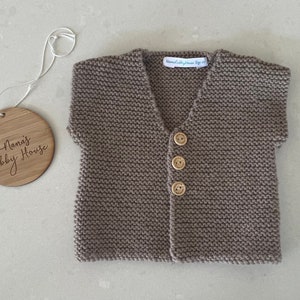 Vest -  Button up Knitted Handmade