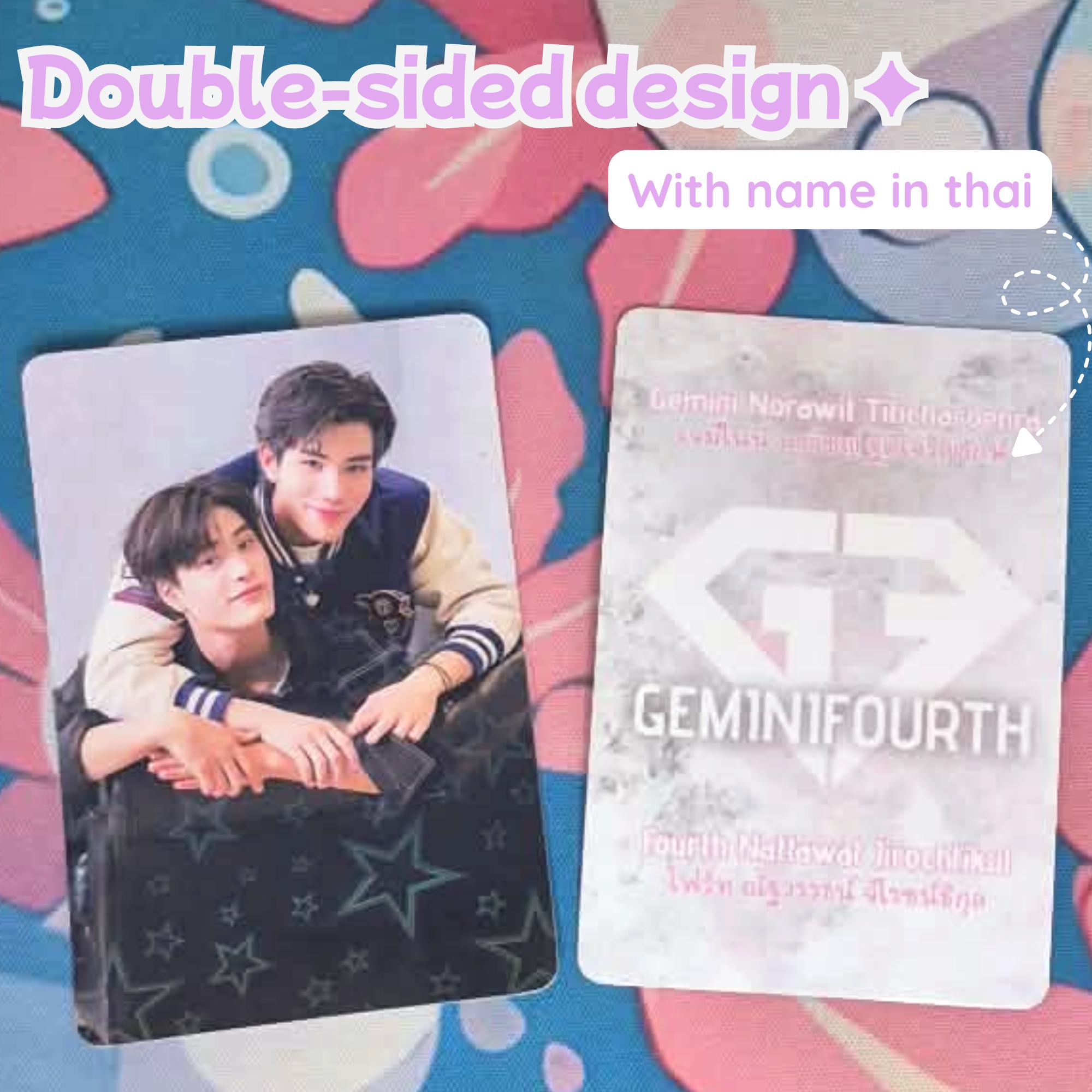 Geminifourth Unofficial Photocards | Double Sided | Thai BL