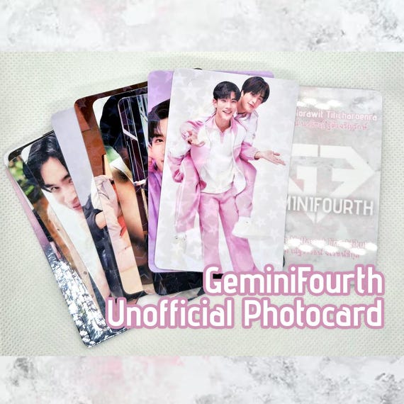 Geminifourth Unofficial Photocards | Double Sided | Thai BL
