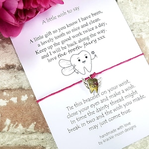 Tooth Fairy, Tooth Fairy Wish Bracelet, Tooth Fairy Bracelet, Tooth Fairy Gift, Tooth Fairy Charm Bracelet, Charm Bracelet