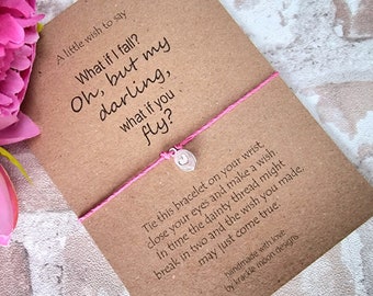 Inspirational Wish Bracelet, Tibetan Silver Heart Charm, Positivity Gift