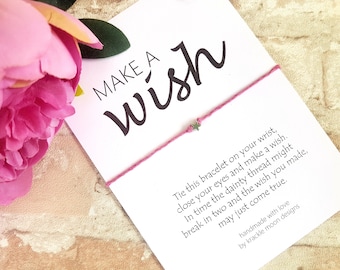 Make A Wish, wish bracelet, friendship bracelet, wish bracelet for friends, friends, birthday, wish gift, make a wish bracelet, small gifts