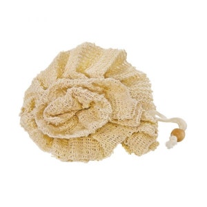 Sisal Shower Puff, Body Exfoliator, Shower Scrunchies, Biodegradable Shower Puff image 2