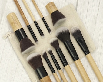 Bamboo Vegan Make Up Brushes,