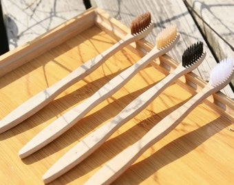 Bamboo Toothbrush with Plant Based Charcoal Medium Soft Bristles