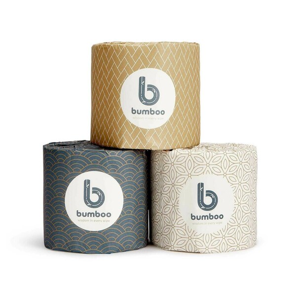 Papier hygiénique en bambou de luxe, papier hygiénique