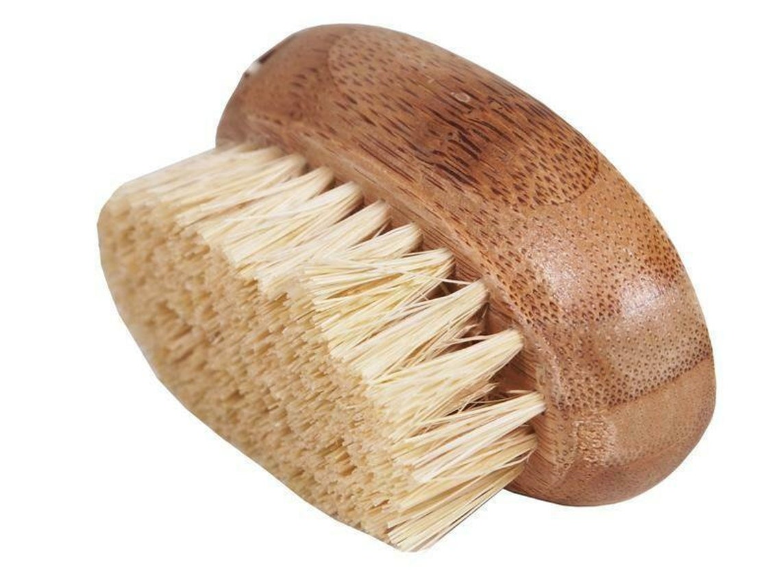 Bamboo Nail Brush With Coconut Bristle Vegan Etsy