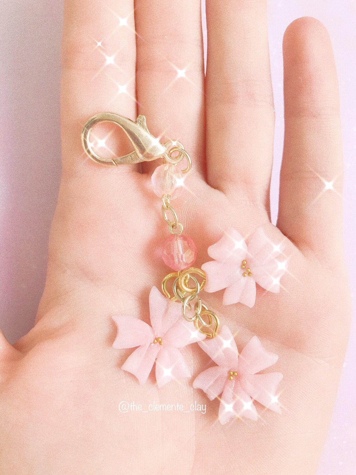 Sakura keychain Etsy