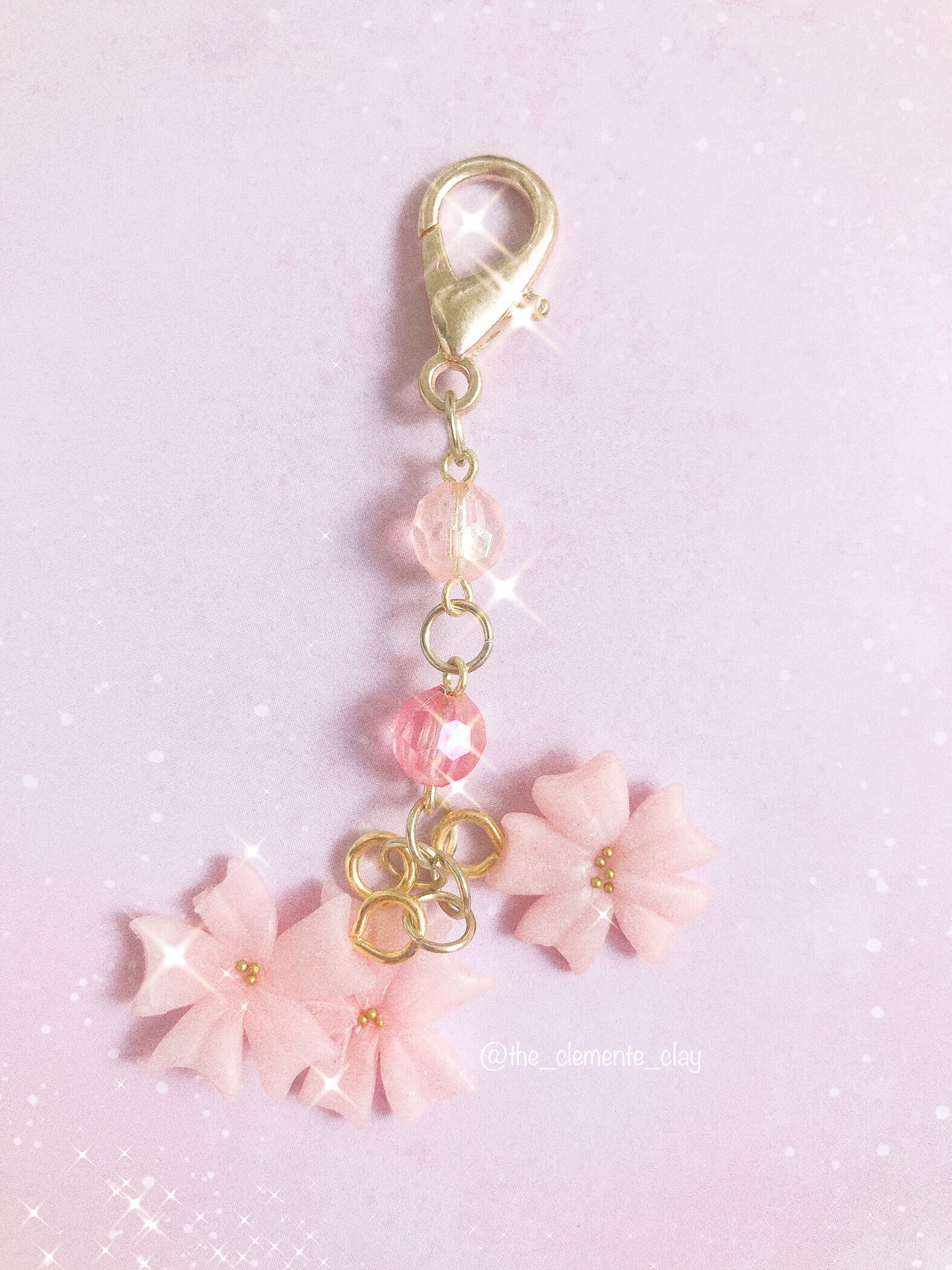 Sakura keychain Etsy