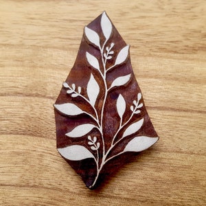 Zweig Zweig 9 cm STÖPFER STEMPEL, verschlungener Zweig Stempel für Keramik, Polymer, Holzschnitt, Ton, Stoff, Keramik, Textilien.