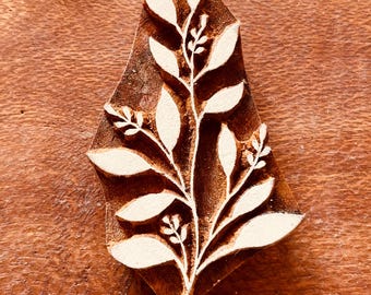 Branch twig 9cm POTTERY STAMP, intricate branch Stamp for Ceramics, polymer, Woodblock, Clay, fabric, Pottery, textiles.