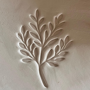 Branch stamp for Ceramics, maplewood POTTERY STAMP, Woodblock, Clay, textiles, Pottery, baking cookie stamp