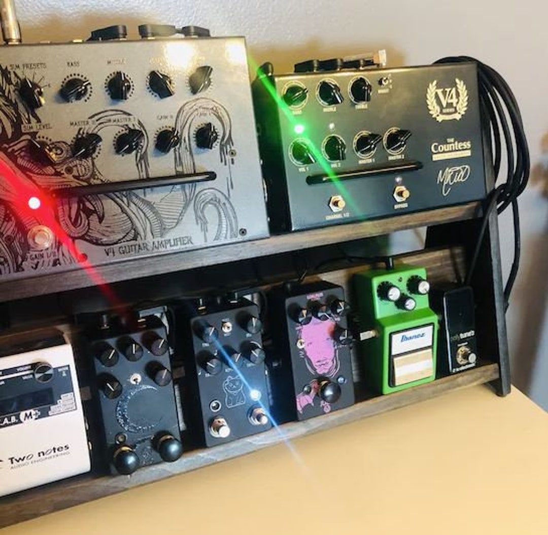 Handcrafted Vertical Desk Synthesizer Stand / Guitar Pedalboard - Etsy