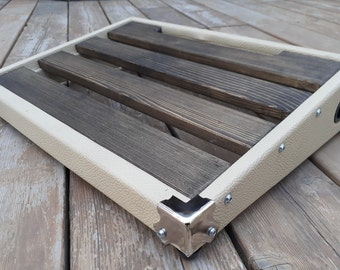 Handcrafted Fender Blonde Tolex Guitar Pedalboard