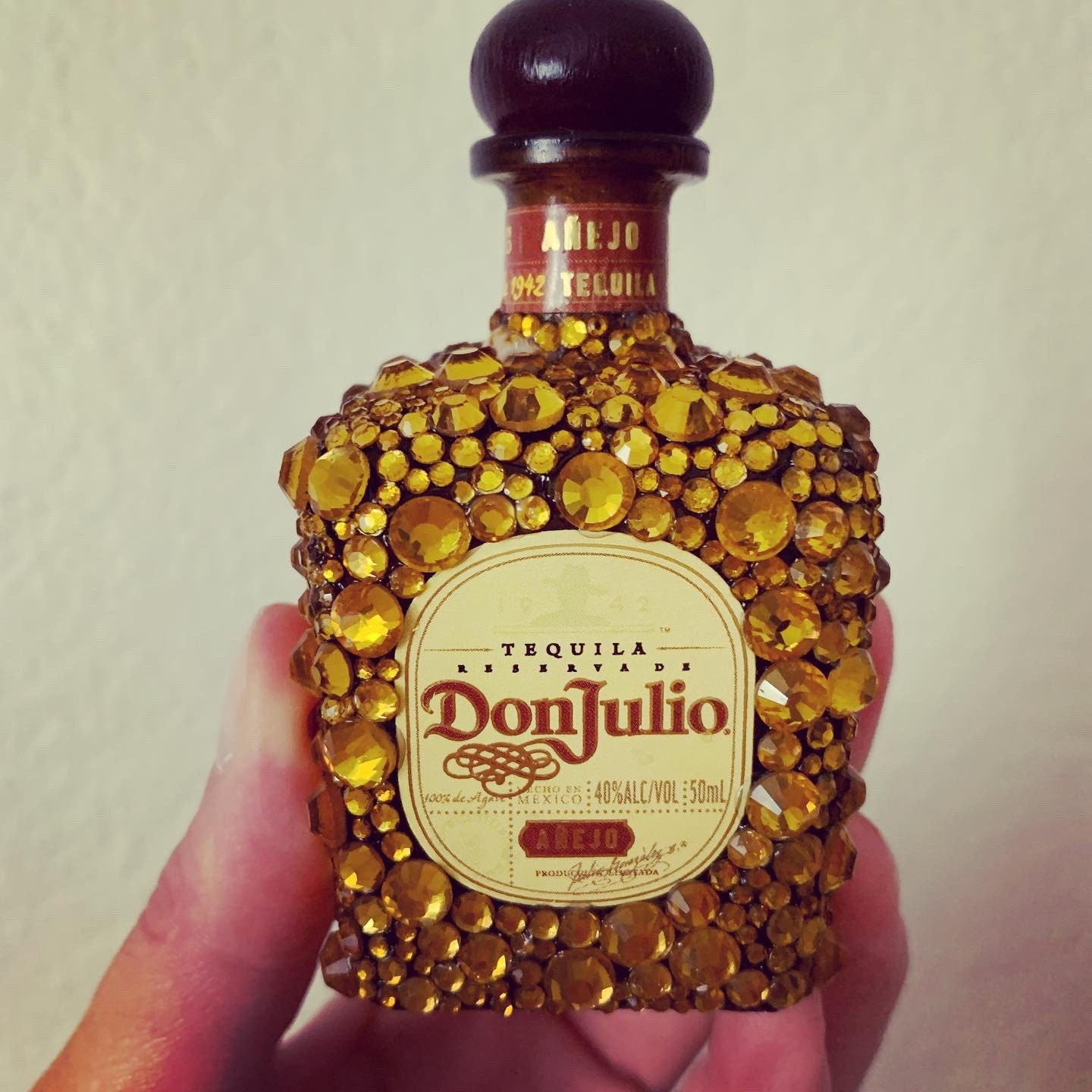 Don Julio Anejo 50 ml Amber Rhinestones Bling for your | Etsy