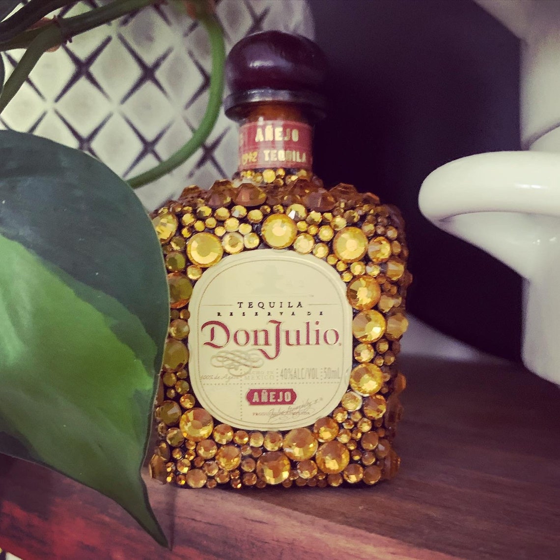 Don Julio Anejo 50 ml Amber Rhinestones Bling for your | Etsy