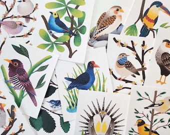 Birbfest Prints: Whimsical & Colorful Bird Art Print for Nursery