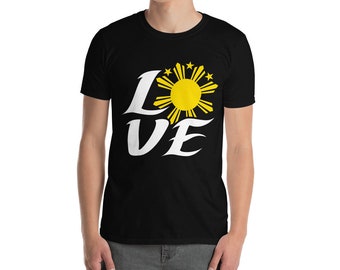 Filipino shirt, LOVE unisex t-shirt, Men's - Pinoy, Women's - Pinay, Filipino Clothing, Filipino American,  Philippines Filipino Gift Shirt