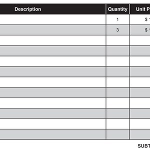 Invoice Template for Small Business, Custom Fillable Invoice, PDF ...