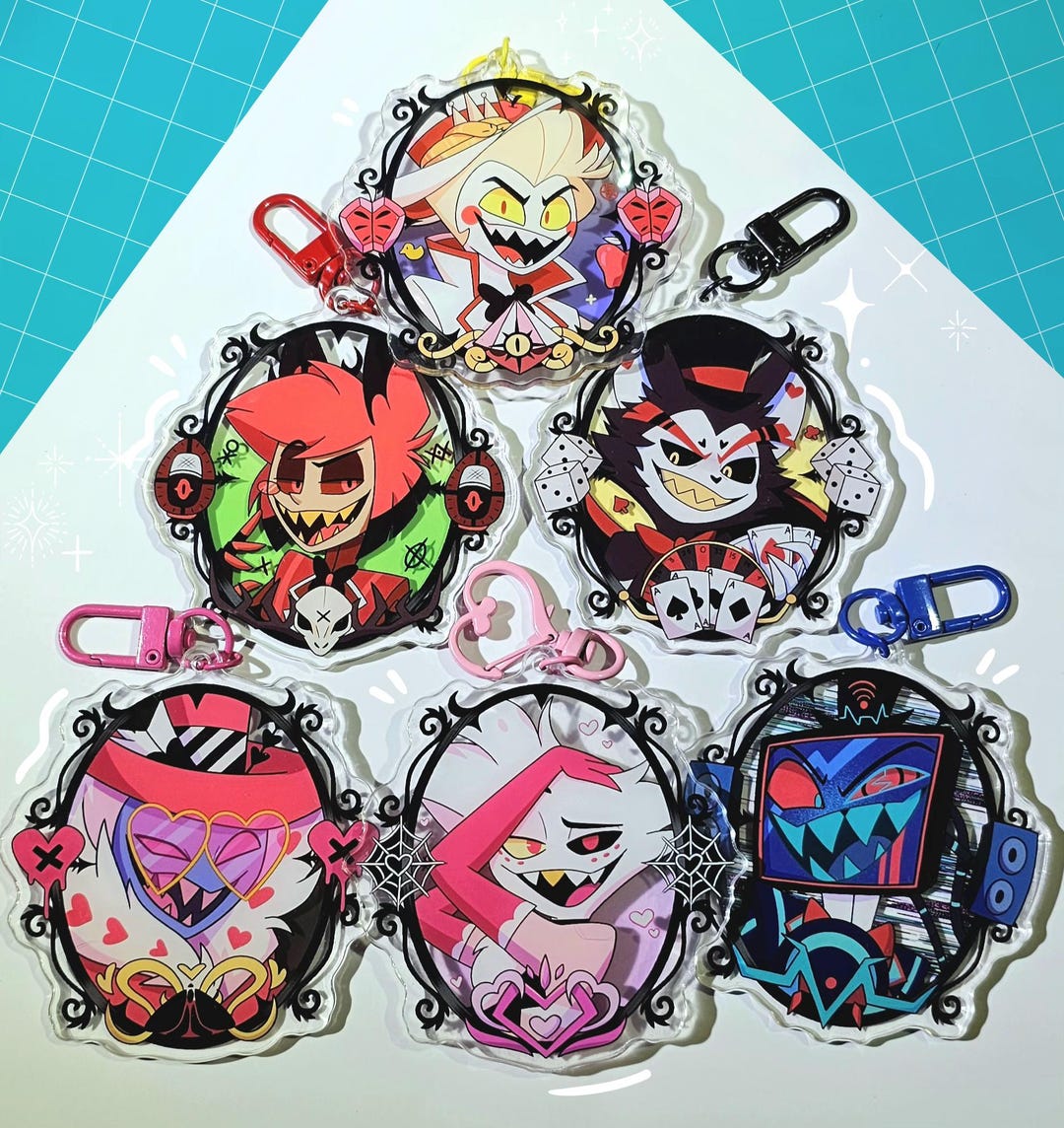 ACRYLIC CHARM - Hazbin Hotel - Etsy