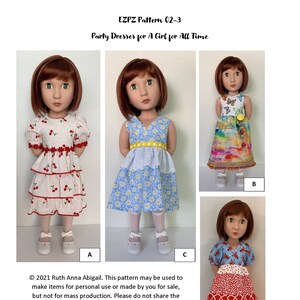 Vestidos de festa com padrão PDF para uma garota de todos os tempos - é EZPZ!