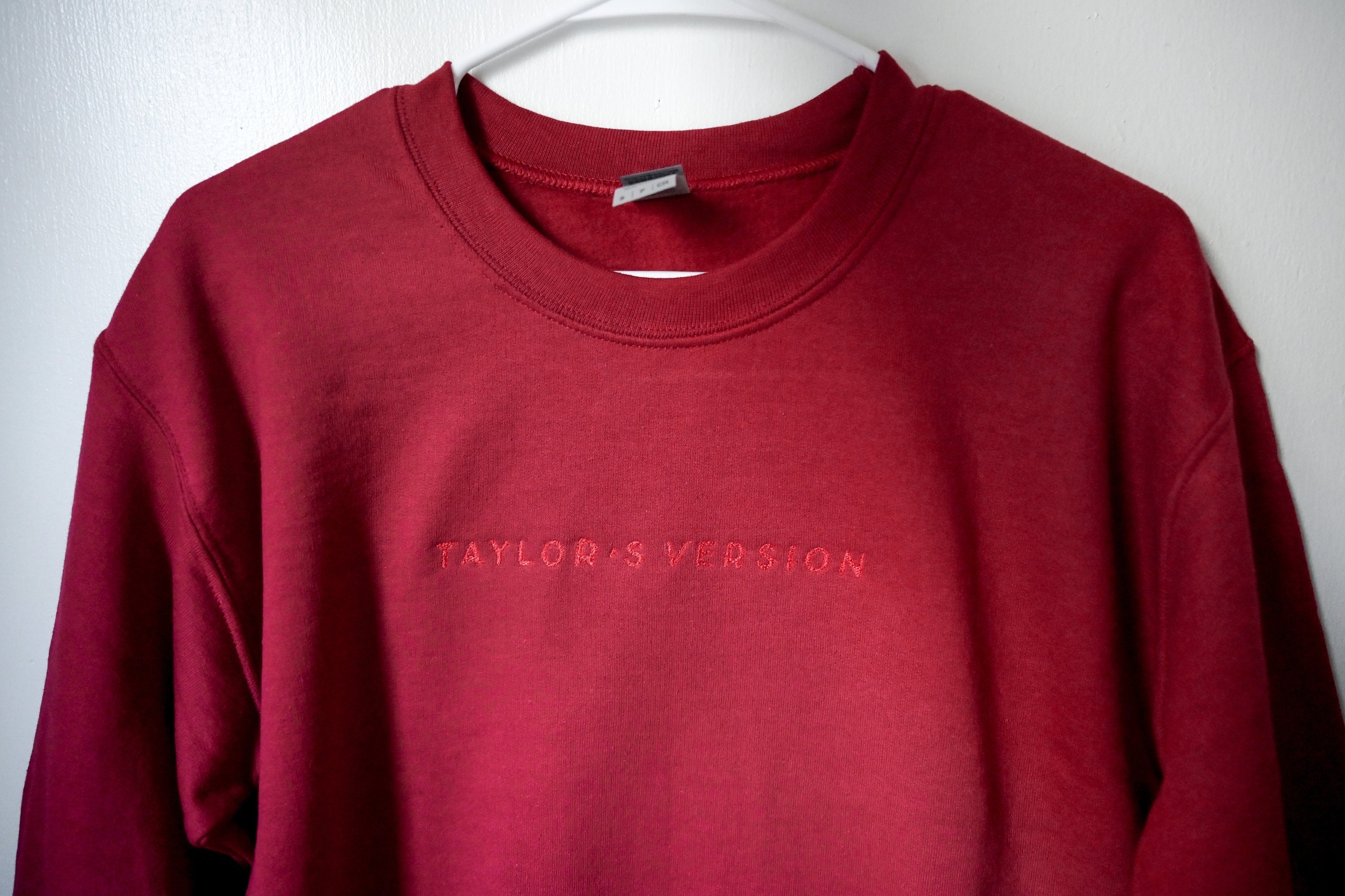 taylor swift embroidered crewneck