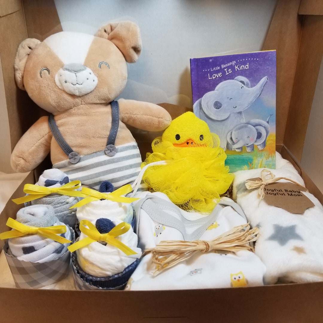 New Baby Gift Box, Baby Gift, Welcome Baby Gift, Mom-to-be Gift, Baby ...