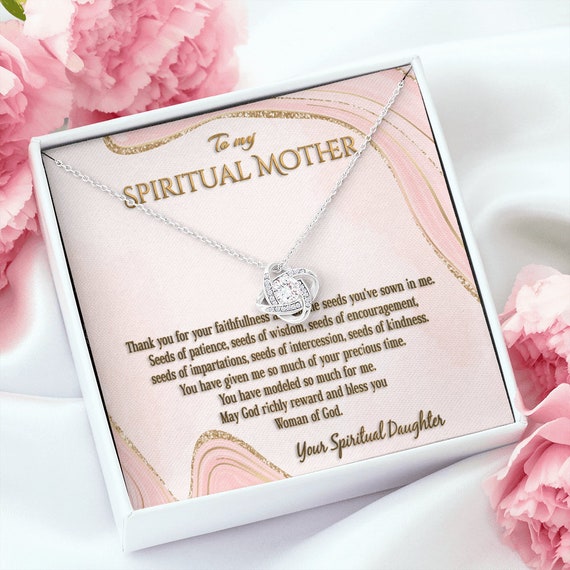 To My Spiritual Mother 14K White Gold 