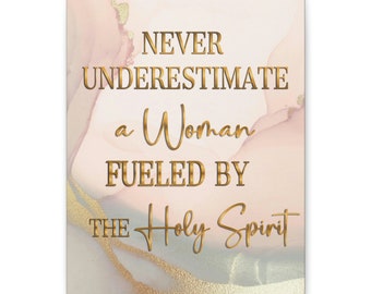 Woman of Faith Gift-Holy Spirit Filled Woman of God Gift/Spiritual Mother Canvas Gift