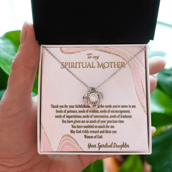 To My Spiritual Mother 14K White Gold 