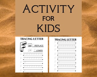 53 Write and Trace English Alphabet Letters Worksheets + Bonus Tracing Numbers, Printable Letter Tracing Activity Book for Kids,Toddlers