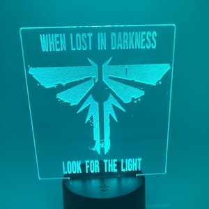Enseigne Lumineuse The Last Of Us - Fireflies - Panneau Déco Collection Gaming