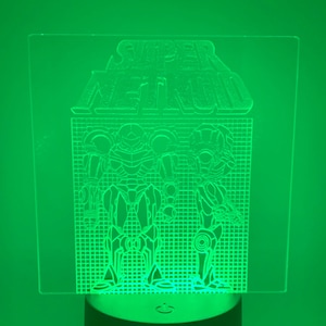 Super Metroid-inspired LED light - night light/man cave