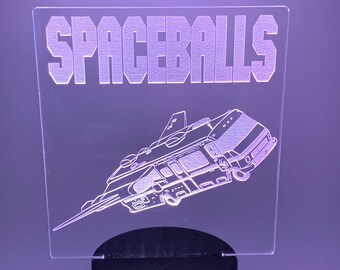 SpaceBalls Winnebago Eagle 5 Ship, Engraved LED Light - Desk light or Night Light