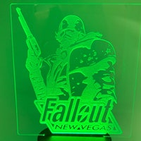 Custom Fallout Vault Girl Stat Screen Acrylic LED Light, Fallout Light ...
