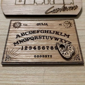 Miniature Ouija Board Custom Laser Engraved