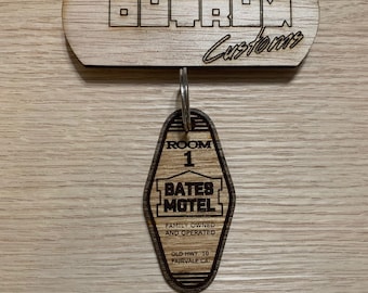 Bates Motel Key Ring-Movie prop-Elegant Keychain for the Horror movie buff