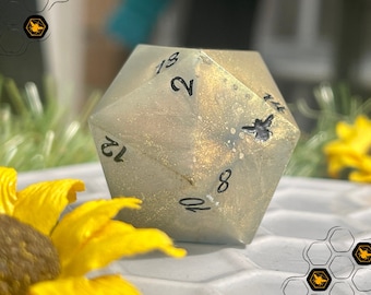 DnD Dice 30mm Handmade D20 Chonk | Divine Soul