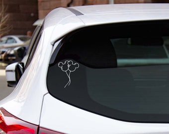 Disney Balloons Vinyl Decal, Car Window Sticker, Tumbler Decal, Choose Your Size and Color
