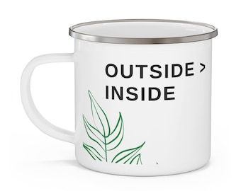Outside > Inside Camping Mug - Camping gifts