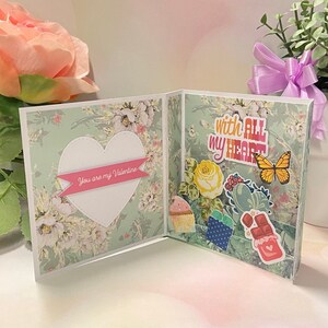 Biglietto d'auguri 3D Half Shadow Box fatto a mano per tutte le occasioni, biglietto d'auguri 3D con patta, biglietto dimensionale, San Valentino, grazie, mi manchi