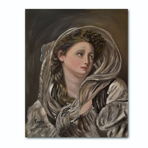 Head of a Young Woman Jean-Baptiste Greuze 1780 reproduction oil painting on canvas rococo art French art oil portrait on canvas classic art